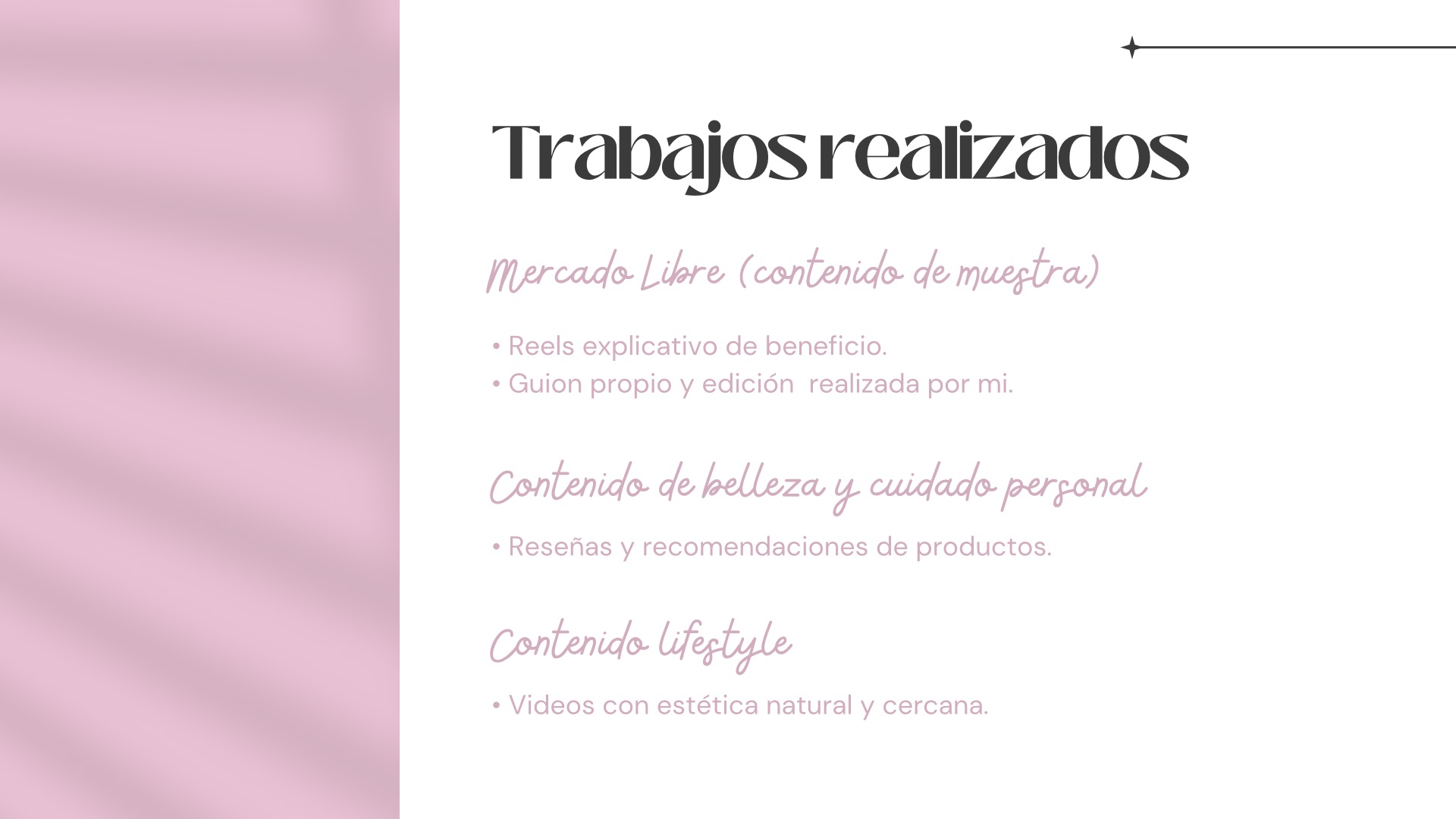 Trabajos realizados
