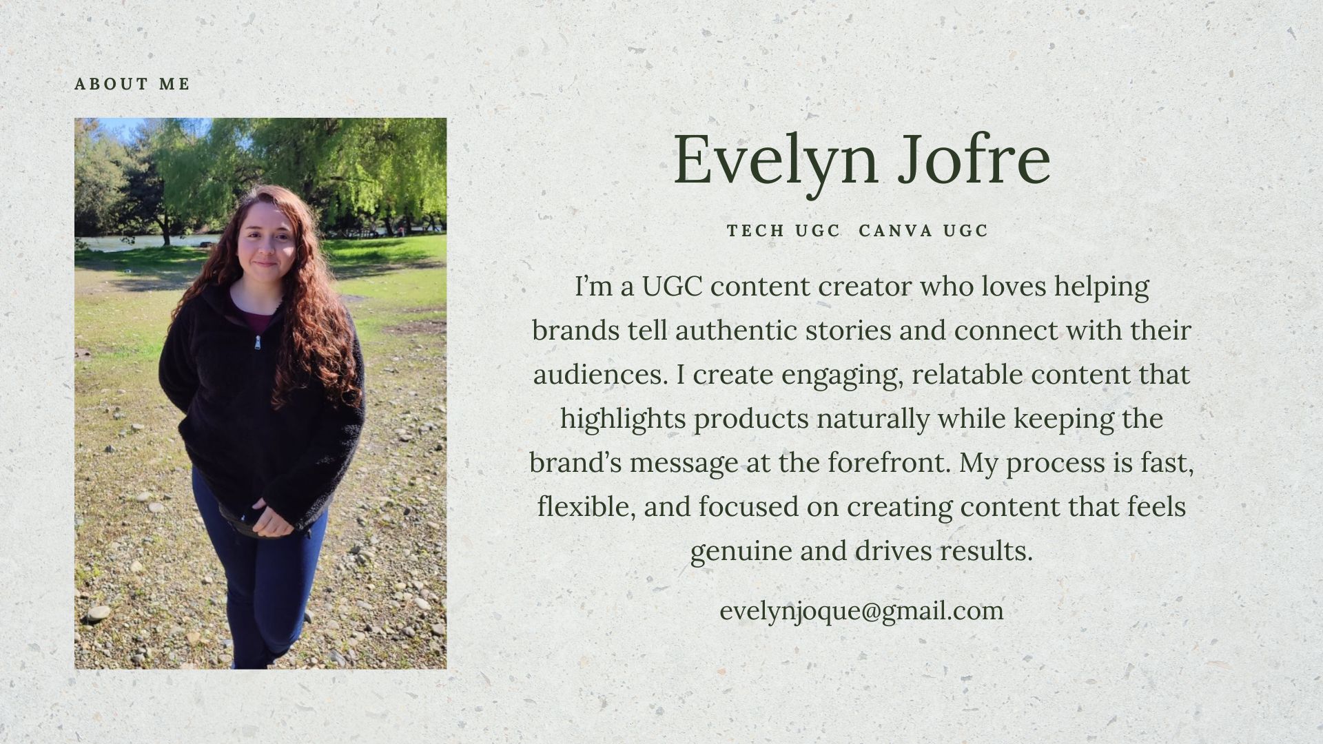 Evelyn J. — ugcCreator para Mascotas — foto 1