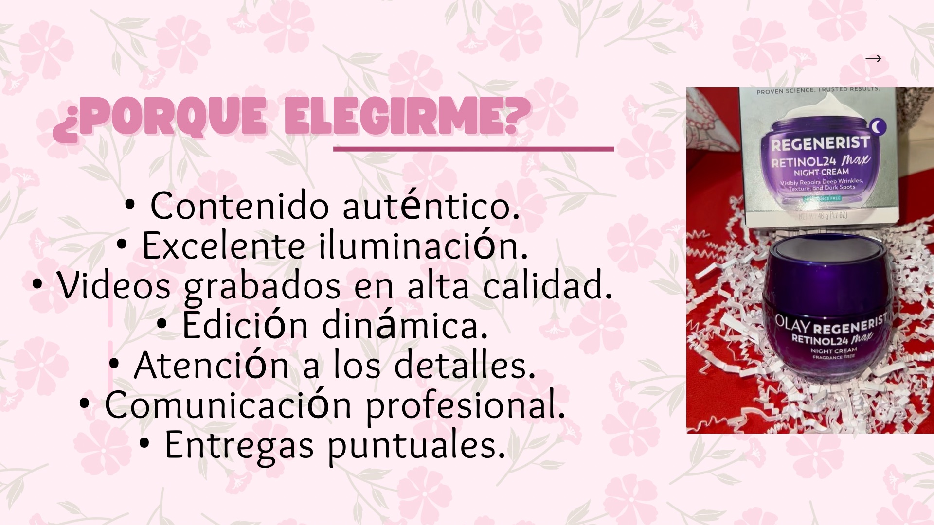 Porque elegirme