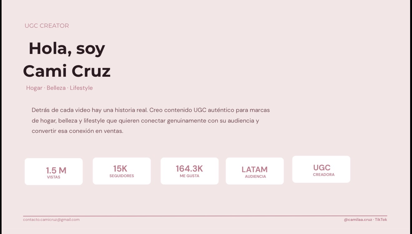camila q. — ugcCreator for Lifestyle — photo 1