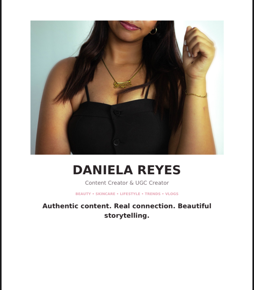Daniela E. — UGC Creator in Dominican Republic — Beauty content — photo 1