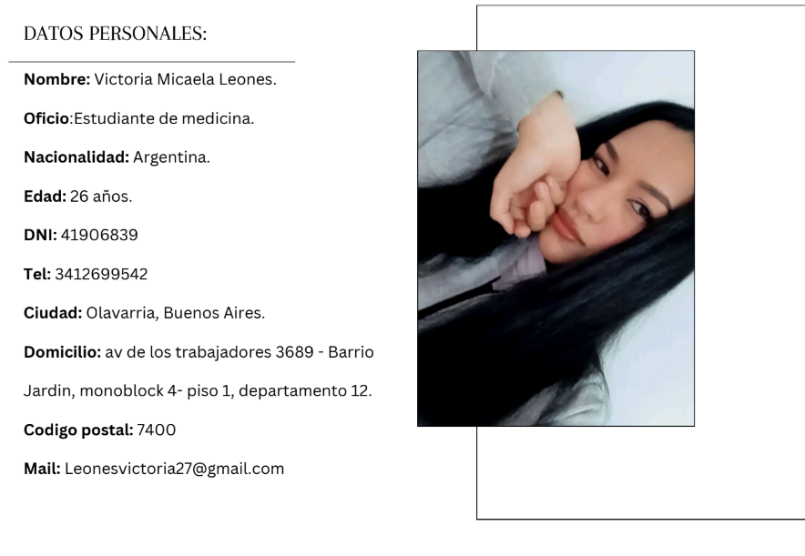 victoria m. — UGC Creator in Argentina — Beauty content — photo 1