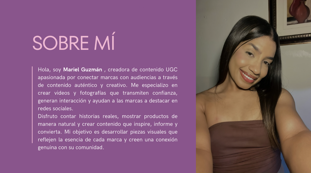 Mariel G. — UGC Creator in República Dominicana — Beauty content — photo 1