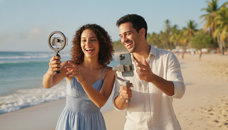 Latin American creators filming UGC for Mobile App Installs